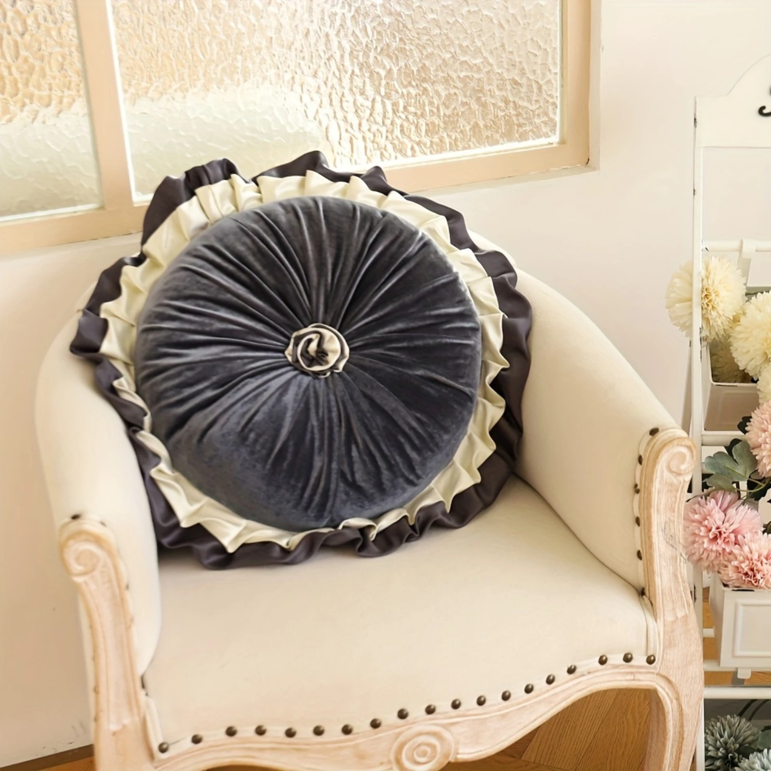 1Pcs 15in Round Lace Velvet Pumpkin Pillow (with Pillow Core),Vacuum Packaging Bamboo pillow Travel accessories Decorative pillo
1Pcs 15in Round Lace Velvet Pumpkin Pillow (with Pillow Core),Vacuum Packaging Bamboo pillow Travel accessories Decorative pillo