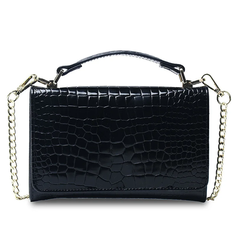 

Clutch Bag Wallet One Shoulder Long Style Chain Diagonal Span Crocodile Pattern Multifunction Luxury Brands Bags Pink Crossbody