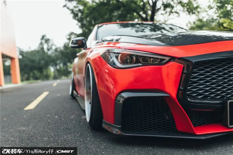 Body Kit for Infiniti Q60 CMST Style Front Bumper Rear Bumper Carbon Fiber Front Lip Rear Diffuser Side Skirts and Trunk Spoiler Body Kit for Infiniti Q60 CMST Style Front Bumper Rear Bumper Carbon Fiber Front Lip Rear Diffuser Side Skirts and Trunk Spoiler