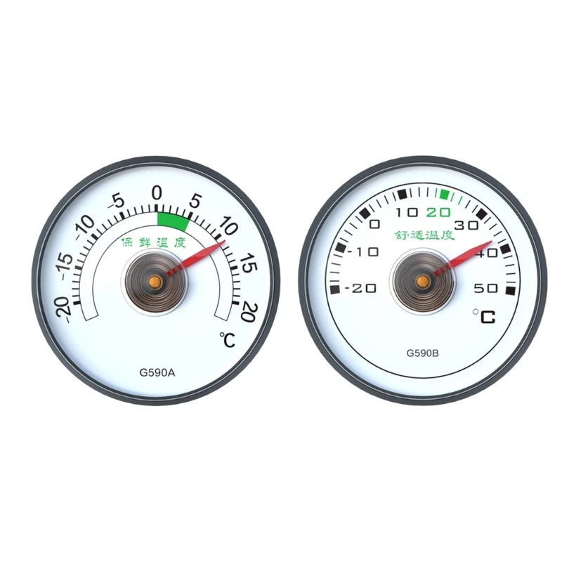

50mm Car Refrigerator Thermometer -20 to 50℃/-20 to 20℃ Self-adhesive Dial Temperature Gauge High Accuracy