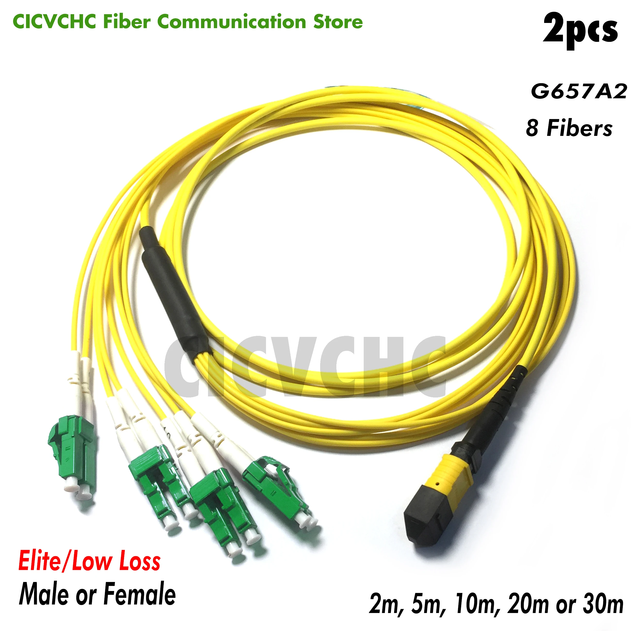 2pcs 8 fibers-MPO/APC(Elite)-Duplex LC/APC -Low loss-Fanout-G657A2-2m to 30m/QSFP+ till SFP+
2pcs 8 fibers-MPO/APC(Elite)-Duplex LC/APC -Low loss-Fanout-G657A2-2m to 30m/QSFP+ till SFP+