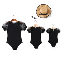 Fashion Mother Daughter Matching Jumpsuit T-shirts Family Set Mesh Sleeve Mommy and Me Clothes Mom Baby Women Girls Tops Dresses
Fashion Mother Daughter Matching Jumpsuit T-shirts Family Set Mesh Sleeve Mommy and Me Clothes Mom Baby Women Girls Tops Dresses