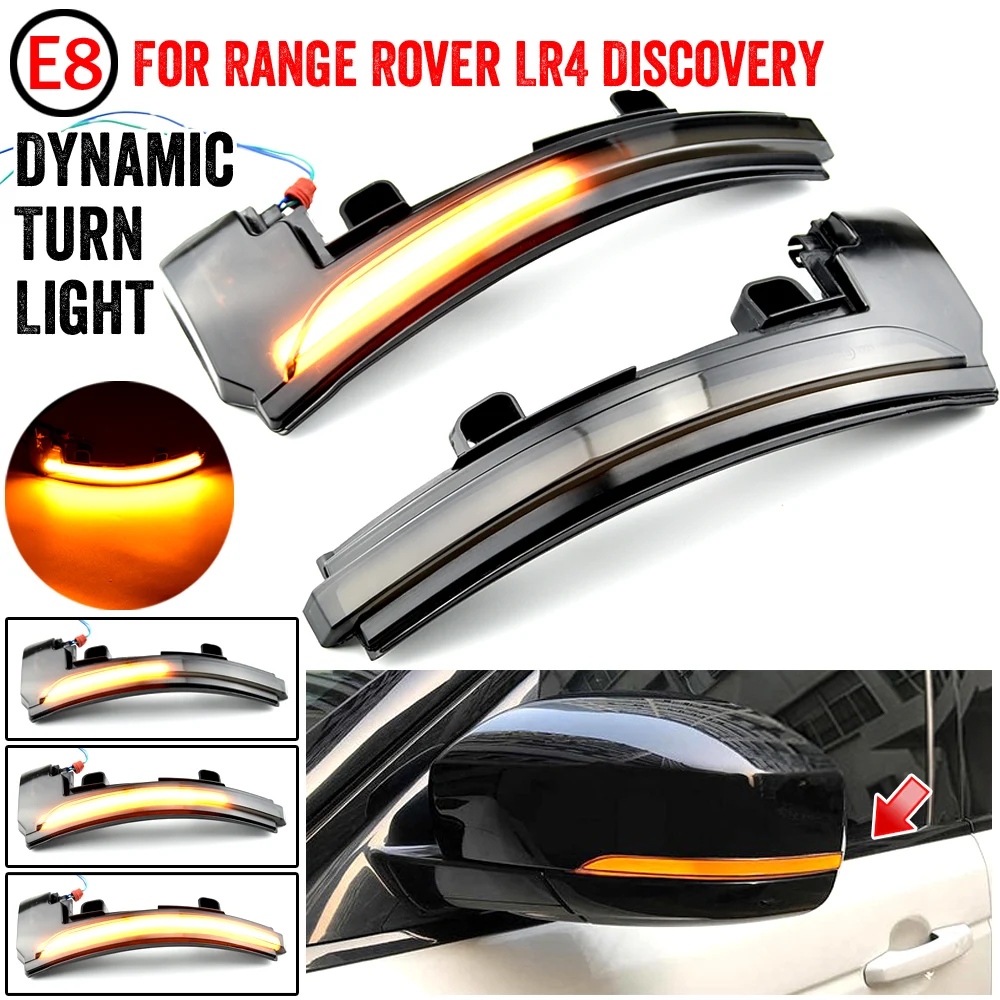 

Side Mirror Indicator Blinker Sequential LED Dynamic Turn Signal Light For Land Rover Discovery 4 LR4 Range Rover Sport Evoque