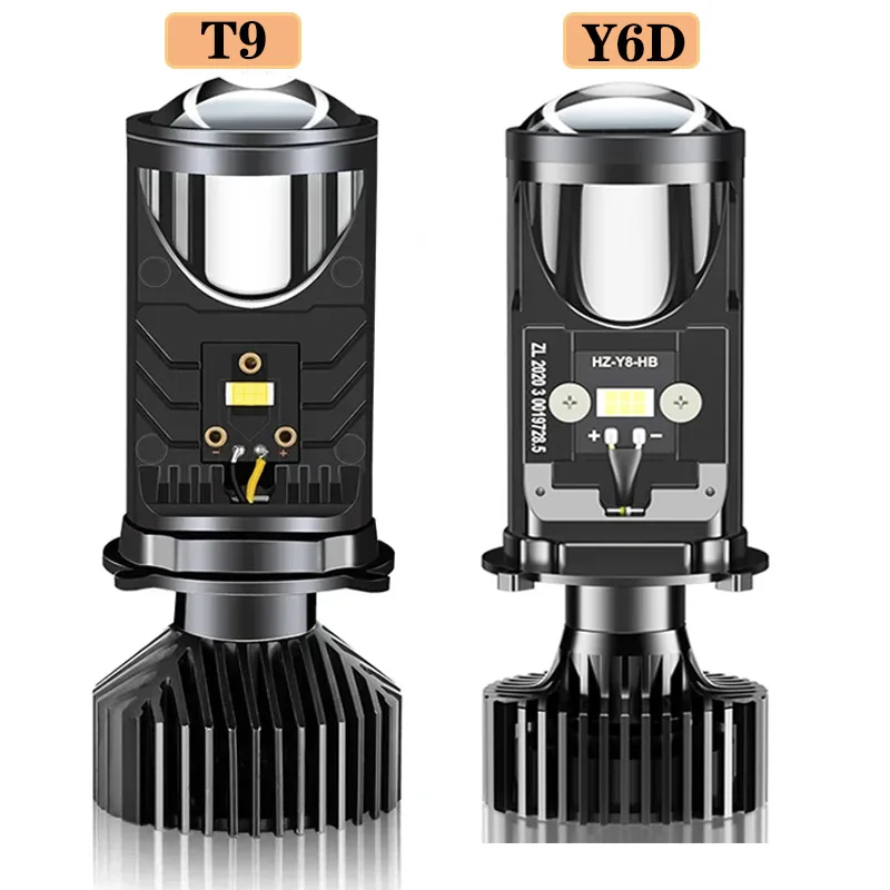 

Y6 H4 LED Projector Headlight Projector Lens with Fan Cooling 120W Automobile Hi Lo Beam Bulb 12V