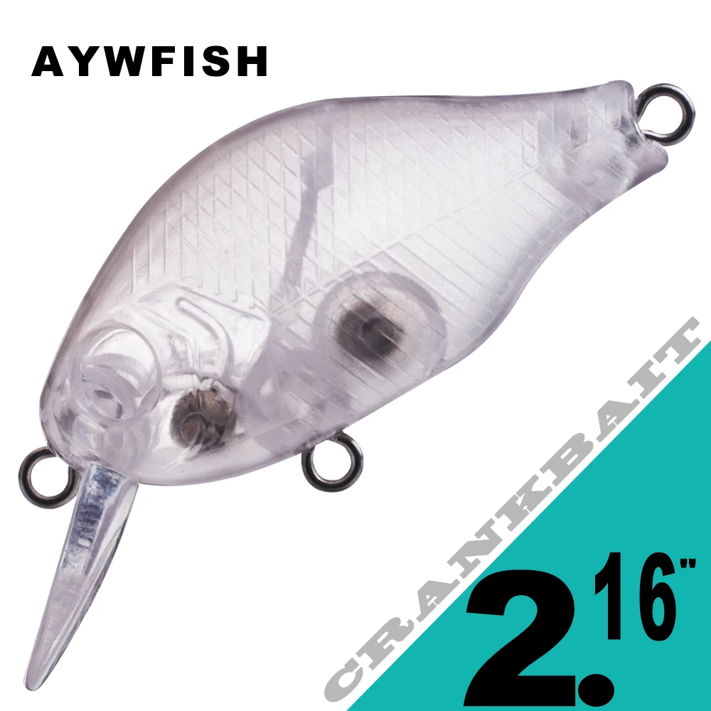 

AYWFISH 20 шт./лот, 5,5 см, 6,5 г, плавающие искусственные рыболовные приманки с крючком, жесткая приманка, снасть «сделай сам», неокрашенный кренкбейт, воблер, заготовки