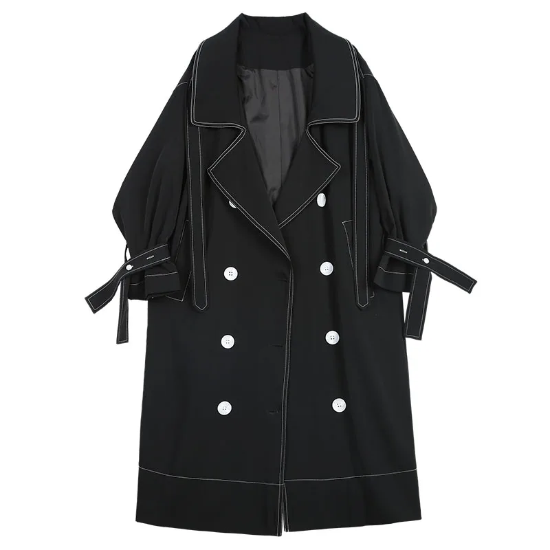SuperAen Autumn Coat 2023 Korean Style Double-breasted Black Chic Trench Coat Women Long Coats
SuperAen Autumn Coat 2023 Korean Style Double-breasted Black Chic Trench Coat Women Long Coats