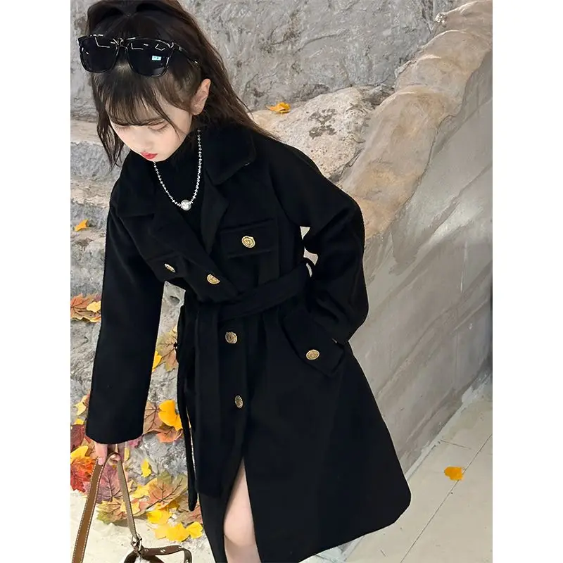 Kids Girls Autumn Winter 2023 New Fashion Double-breasted Jacket Coats Children Clothing Korean Thick Warm Long Outerwear W03
Kids Girls Autumn Winter 2023 New Fashion Double-breasted Jacket Coats Children Clothing Korean Thick Warm Long Outerwear W03