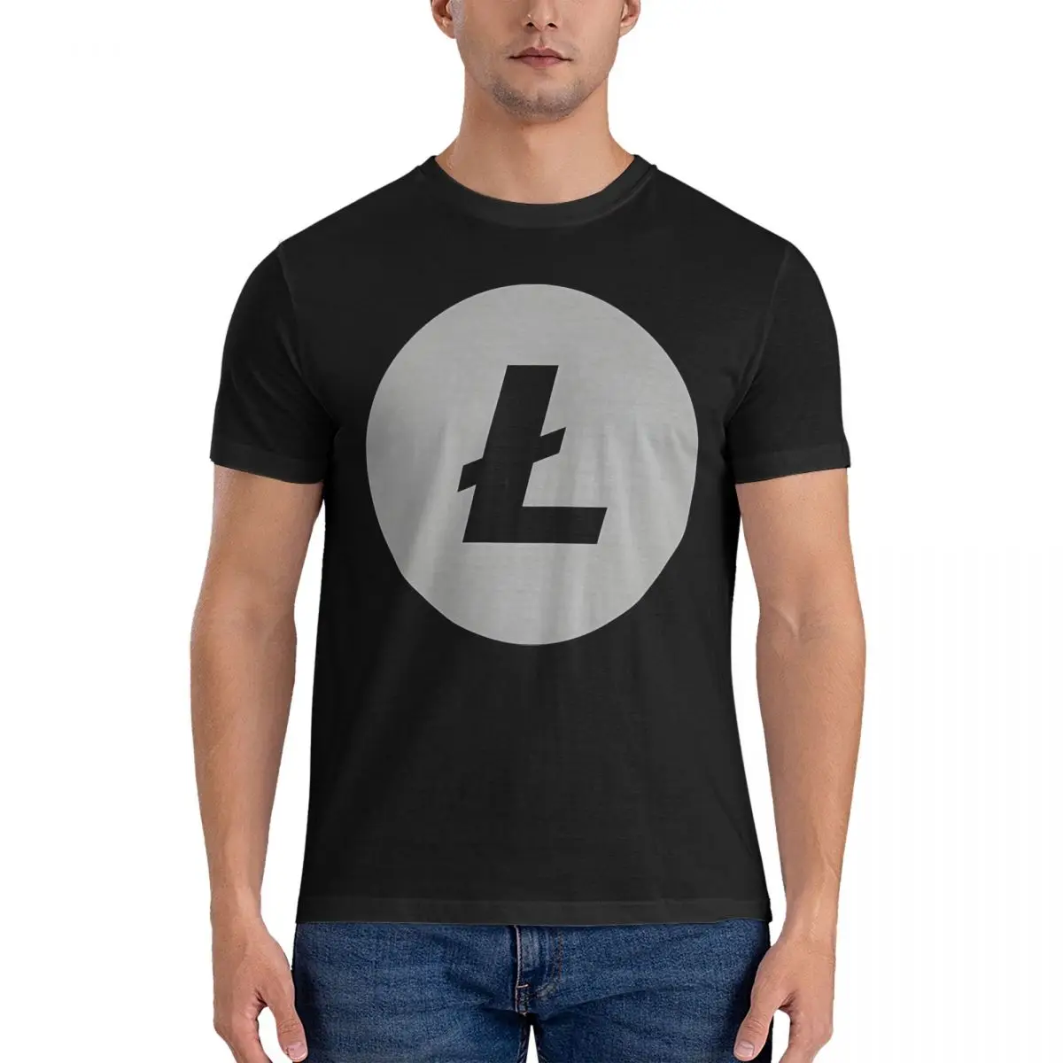Мужская криптовалютная футболка Litecoin, топы из чистого хлопка с вышивкой, футболки с коротким рукавом и круглым вырезом, футболка с принтом
Мужская криптовалютная футболка Litecoin, топы из чистого хлопка с вышивкой, футболки с коротким рукавом и круглым вырезом, футболка с принтом