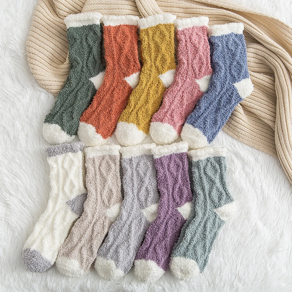 Women Winter Warm Fluffy Socks Cute Soft Elastic Coral Velvet Sock Floor Home Accessories Breathable Bed Slipper Socks
Women Winter Warm Fluffy Socks Cute Soft Elastic Coral Velvet Sock Floor Home Accessories Breathable Bed Slipper Socks
