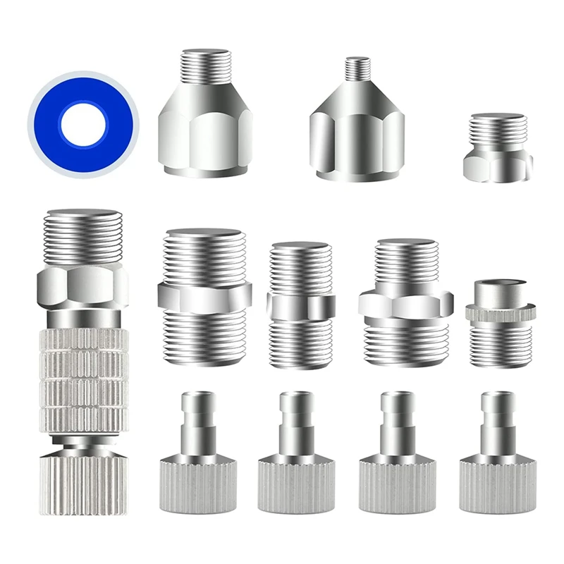 13Pcs Adapter Set, Quick Release Disconnect Couplers, Fitting Connector Kit For Air Compressor, Hose
13Pcs Adapter Set, Quick Release Disconnect Couplers, Fitting Connector Kit For Air Compressor, Hose