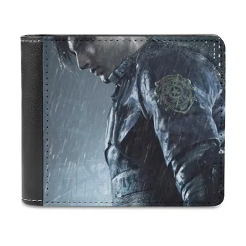 Leon S Kennedy Personalized Wallets Men High Quality Pu Leather For Wallets Luxury Men Gift Leon Kennedy Claire Redfield