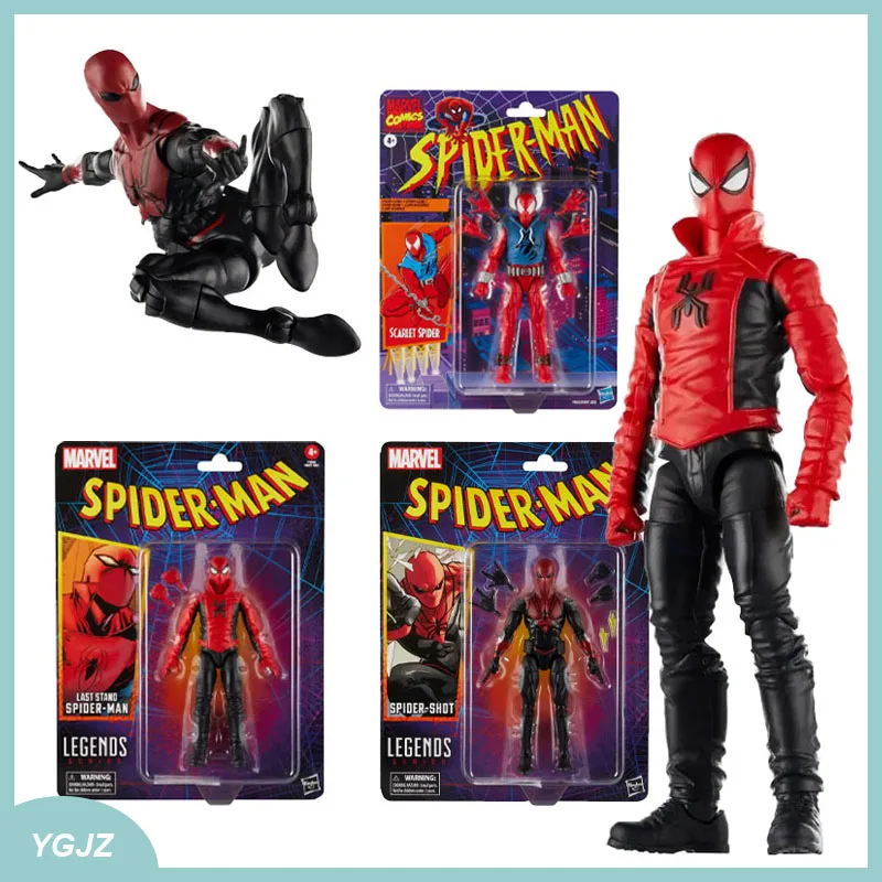 

Marvel Legends Spider-man Comics Action Figure Scarlet Spider Spider-shot Last Stand Anime Figures Figurine Statue Model Dolls