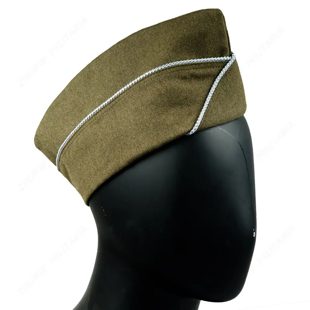 

WWII WW2 US AIRBORNE PARATROOPER GREEN WOOL GARRISON CAP HAT AIRBORNE HAT infantry hat-ARMY GREEN US11306