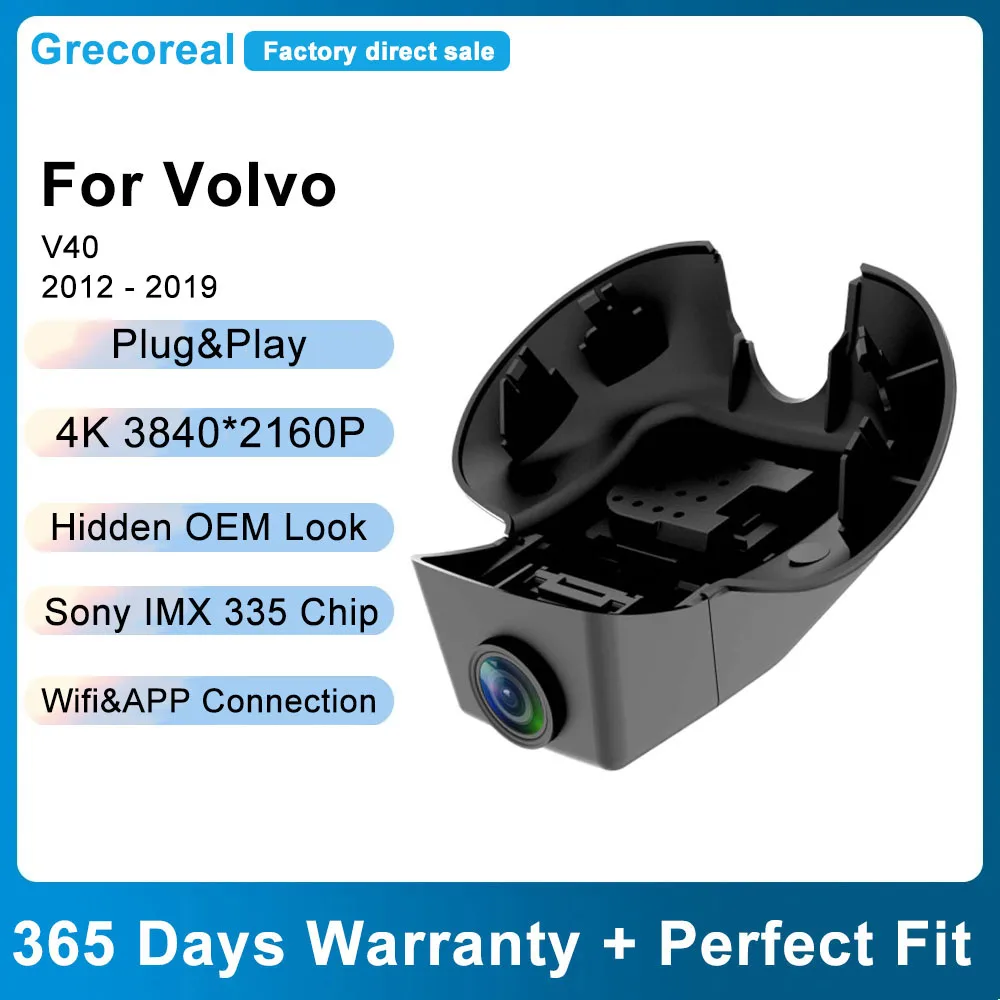 Grecoreal Car Dash Cam for Volvo V40 2019 2018 2017 2016 2015 2014 2013 2012 Wifi 4K Dual Dashcam Vehicle Car Front Rear Camera
Grecoreal Car Dash Cam for Volvo V40 2019 2018 2017 2016 2015 2014 2013 2012 Wifi 4K Dual Dashcam Vehicle Car Front Rear Camera