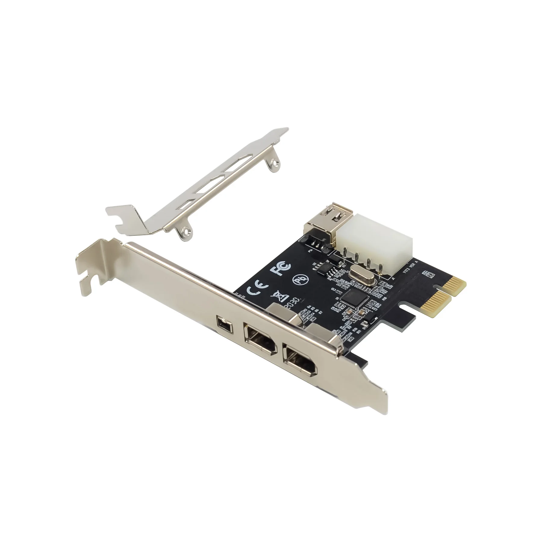 

PCIe X1 4 Ports Firewire 4pin 9pin Expansion Card PCI Express 1394B 1394A VIA VT6315 Chipset Adapter PCI-E 1X to 1394 Soundcard