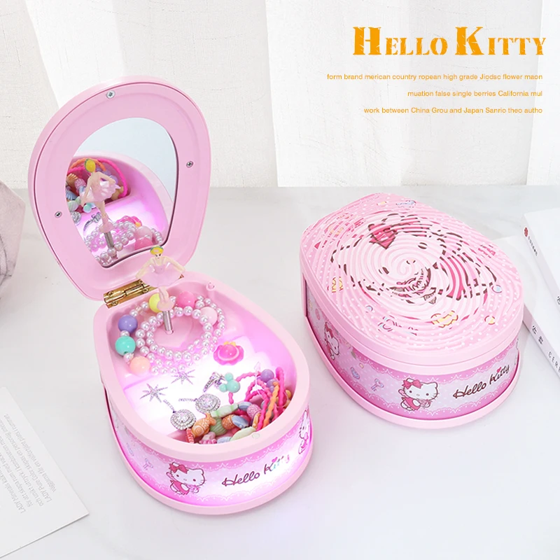 Hello Kitty Colorful Flash Children's Jewelry Box Music Box Rotating Dancing Little Girl Music Box Home Decoration Birthday Gift
Hello Kitty Colorful Flash Children's Jewelry Box Music Box Rotating Dancing Little Girl Music Box Home Decoration Birthday Gift
