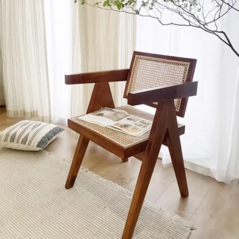 Nordic solid wood rattan woven backrest leisure chair Changdigar minimalist luxury hotel balcony rattan woven modern armchair di
Nordic solid wood rattan woven backrest leisure chair Changdigar minimalist luxury hotel balcony rattan woven modern armchair di