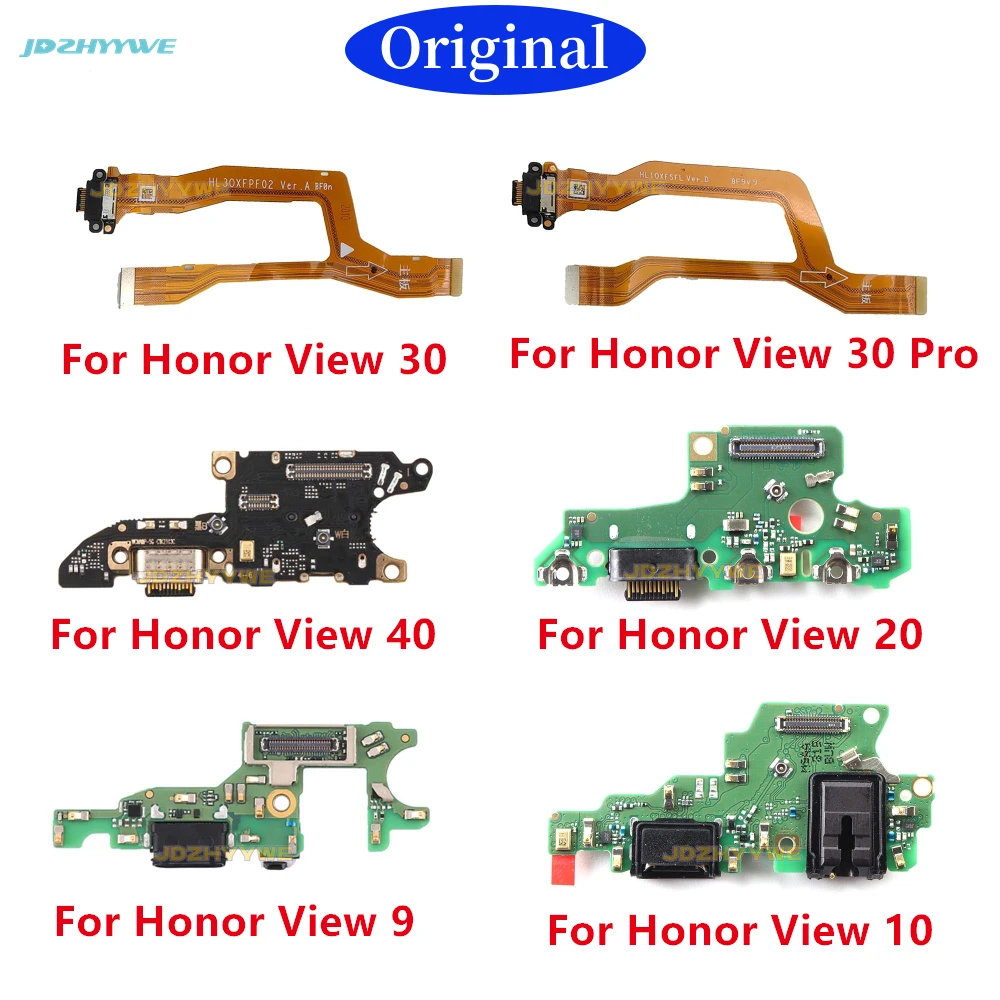 

1PCS Original USB Charging Dock Port Flex Cable For Huawei Honor View20 30 40 9 10 Pro V10 V20 V9 V30 Charger Connector Board