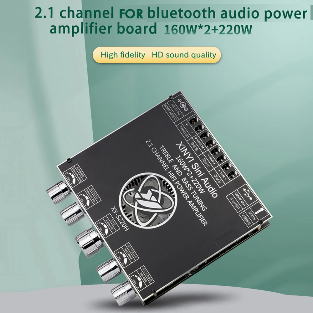 S220H 2,1 каналов TDA7498 для модуля усилителя мощности Bluetooth, высокий бас, САБВУФЕР 160 Вт * 2 + 220 Вт
S220H 2,1 каналов TDA7498 для модуля усилителя мощности Bluetooth, высокий бас, САБВУФЕР 160 Вт * 2 + 220 Вт