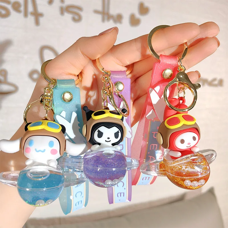 Sanrio Kawaii Anime Cartoon series My melody Kuromi New Creative Yan value quicksand aircraft key chain backpack pendant gift
Sanrio Kawaii Anime Cartoon series My melody Kuromi New Creative Yan value quicksand aircraft key chain backpack pendant gift