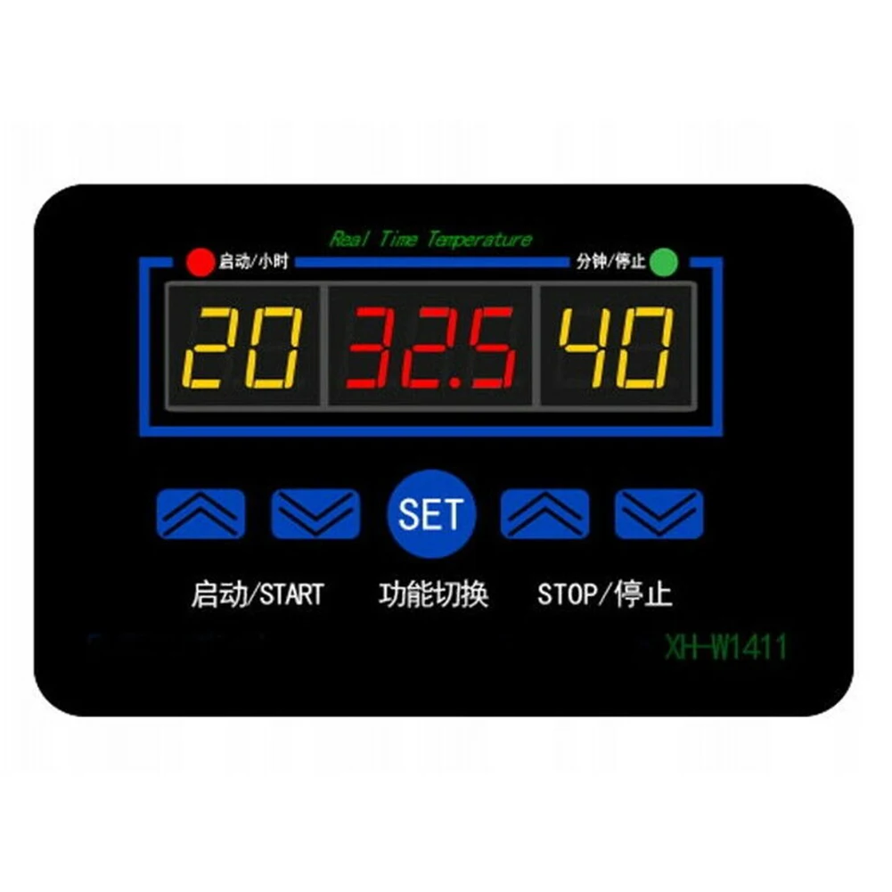 1*Digital Thermostat Digital Thermostat -55 ~ +120°C 100-240V 10A 90*60mm Blue DC 12V Achieve Temperature Control
1*Digital Thermostat Digital Thermostat -55 ~ +120°C 100-240V 10A 90*60mm Blue DC 12V Achieve Temperature Control