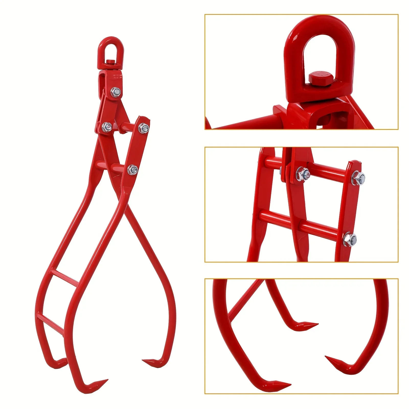 Heavy Duty 28in Eagle Claws Design Log Grapple for Logging Tongs, Strong Log Lifting Tongs with 3 Claws, Durable Timber Lifting
Heavy Duty 28in Eagle Claws Design Log Grapple for Logging Tongs, Strong Log Lifting Tongs with 3 Claws, Durable Timber Lifting