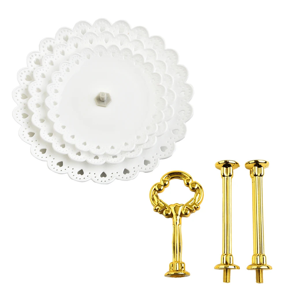 ABS Plastic 3 Layer Cake Stand Birthday 3-tiers Cake Stand Dessert Food Grade Material Party Wedding Elegant Design
ABS Plastic 3 Layer Cake Stand Birthday 3-tiers Cake Stand Dessert Food Grade Material Party Wedding Elegant Design