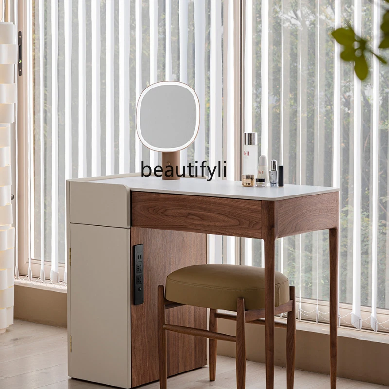 Black Walnut Solid Wood Bedroom Simple Modern Chest of Drawers Makeup Table
Black Walnut Solid Wood Bedroom Simple Modern Chest of Drawers Makeup Table