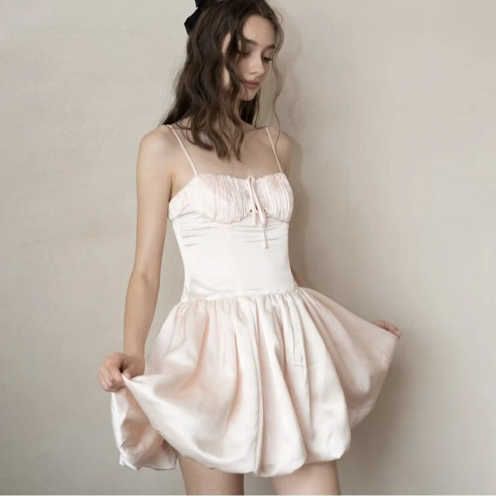 Sweet Sexy Sleeveless Strap Mini Dresses Summer Slim Fit Lace Up High Waist Princess Short Dress Women Party Elegant Vestidos
Sweet Sexy Sleeveless Strap Mini Dresses Summer Slim Fit Lace Up High Waist Princess Short Dress Women Party Elegant Vestidos