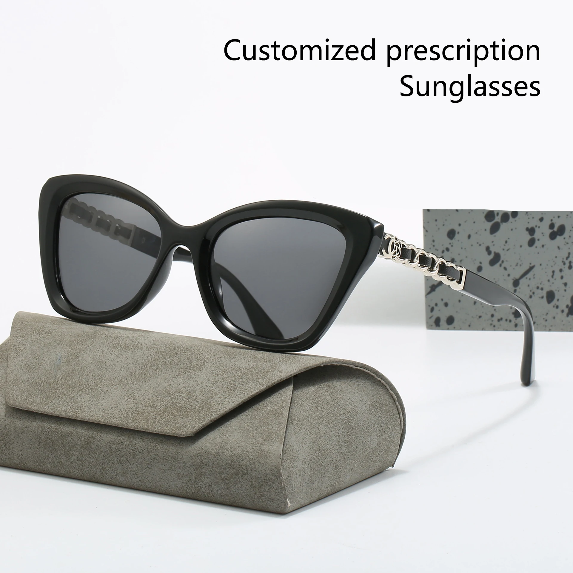 

Очки солнцезащитные женские поляризационные «кошачий глаз», модные уличные солнечные очки с бабочкой, устойчивые к ультрафиолетовому излучению, с оправой по рецепту