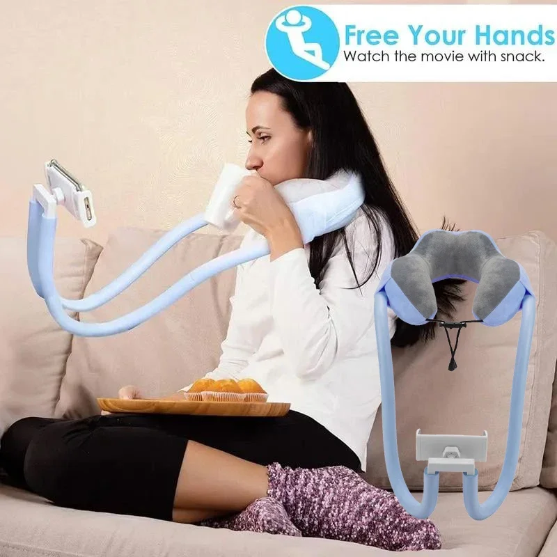 360° Pillow Stand for Cell Phones and Tablets Phone Neck Pillow Holder Phone Holder with 360 Flexible Tablet Arm Pillow for Neck
360° Pillow Stand for Cell Phones and Tablets Phone Neck Pillow Holder Phone Holder with 360 Flexible Tablet Arm Pillow for Neck
