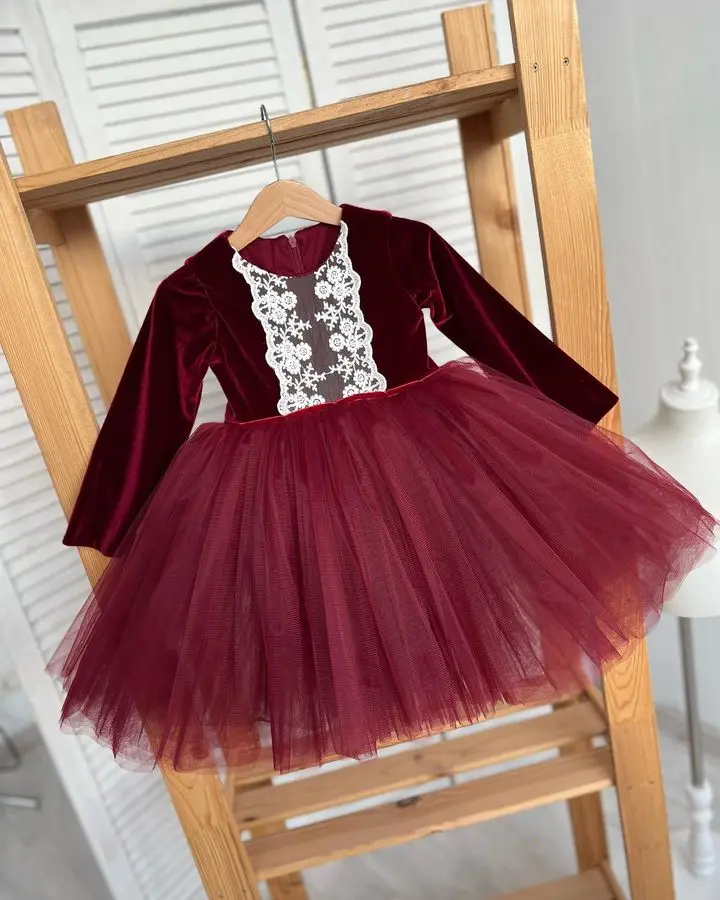 Gardenwed Puffy Girl Gown Flower Girl Dress Burgund Wedding Party Dresses Cute Baby Girl Dress Princess Dress Little Bridal
Gardenwed Puffy Girl Gown Flower Girl Dress Burgund Wedding Party Dresses Cute Baby Girl Dress Princess Dress Little Bridal