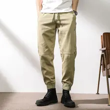 2022Spring Men's New Casual Trousers Hong Kong Style Fashion Loose Elastic plus Size Multi-Pocket Trousers Ankle Banded Working
2022Spring Men's New Casual Trousers Hong Kong Style Fashion Loose Elastic plus Size Multi-Pocket Trousers Ankle Banded Working