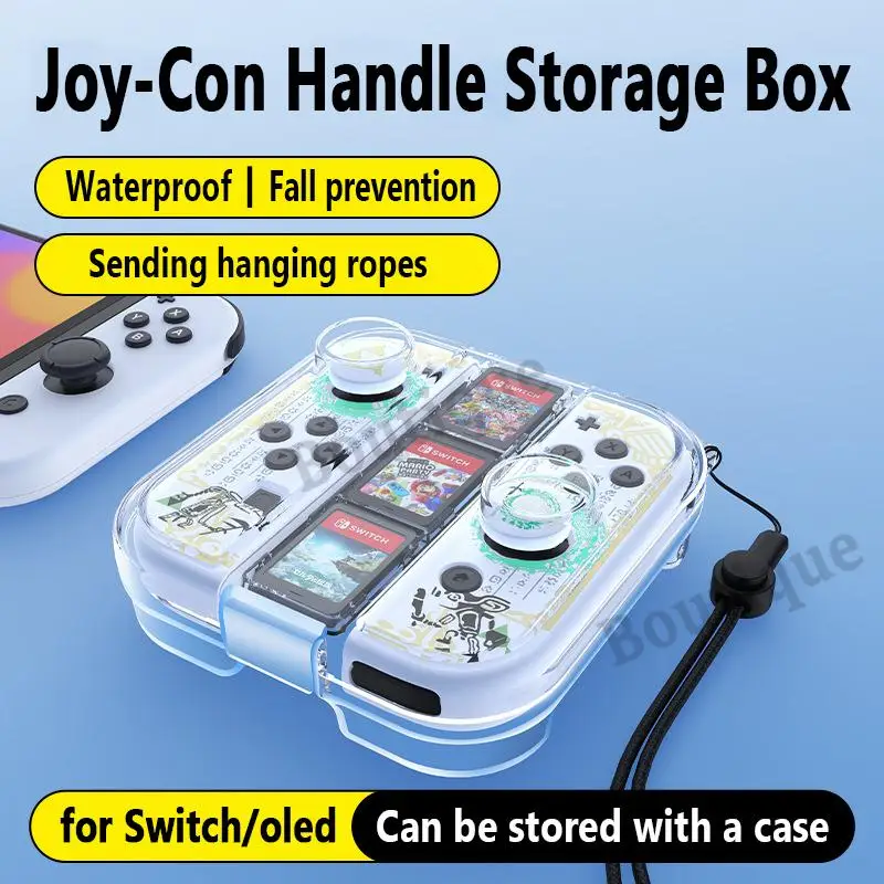 

for Nintendo Switch/Switch OLED Handle Joycon Storage Box Protective Case Gamepad Controller Transparent Box NS Game Accessories
