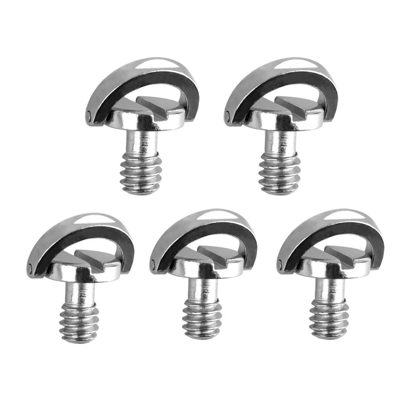 5 Pack 1/4Inch Quick Release Plate Mounting Screw D-Ring D Shaft QR Screw Adapter Mount For DSLR Camera Tripod Monopod QR Plate
5 Pack 1/4Inch Quick Release Plate Mounting Screw D-Ring D Shaft QR Screw Adapter Mount For DSLR Camera Tripod Monopod QR Plate