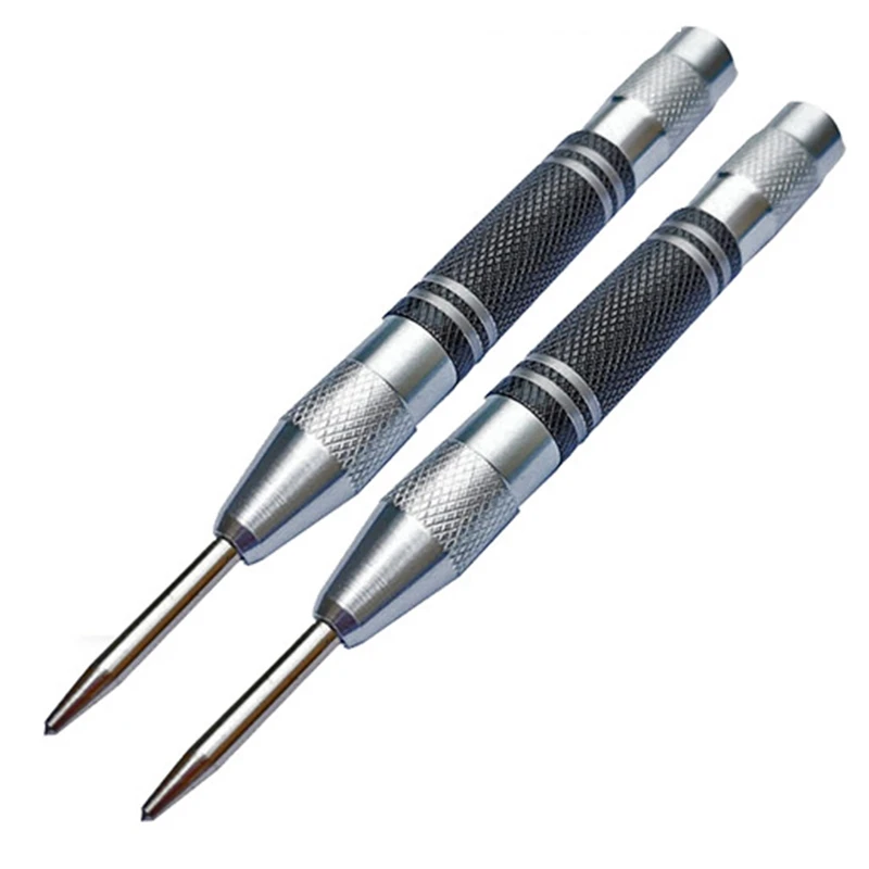 2Pcs Automatic Center Punch Center Hole Punch Spring Loaded Marking Starting Holes Tool Woodwork Tool Drill Bit
2Pcs Automatic Center Punch Center Hole Punch Spring Loaded Marking Starting Holes Tool Woodwork Tool Drill Bit