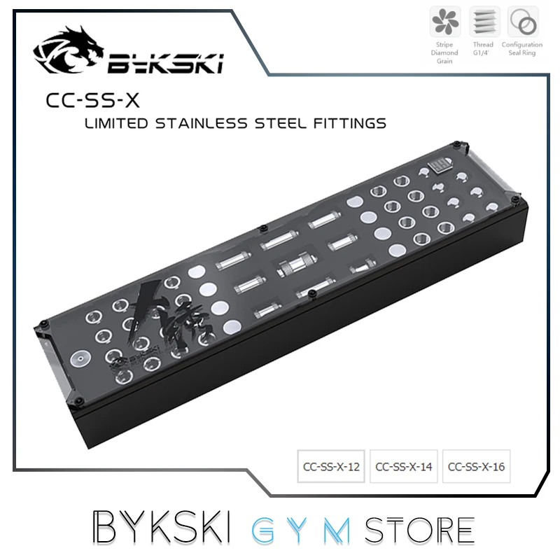 Bykski Split Hard Pipe Water Cooling Fitting Kit Stainless Steel Rigid Tubing Connetors Global Limited Sale 99 Kits CC-SS-X 
Bykski Split Hard Pipe Water Cooling Fitting Kit Stainless Steel Rigid Tubing Connetors Global Limited Sale 99 Kits CC-SS-X