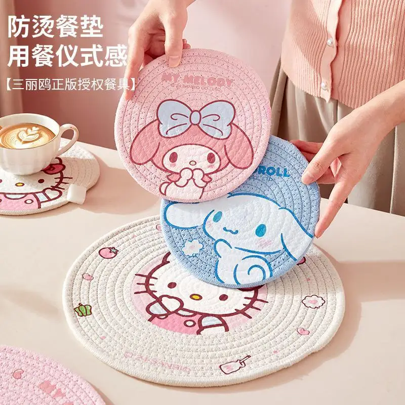 Sanrio Kuromi My Melody Insulation Placemat Home Coaster Resistant Bowl Placemat Table Mat High-Temperature Dedicated Potholder
Sanrio Kuromi My Melody Insulation Placemat Home Coaster Resistant Bowl Placemat Table Mat High-Temperature Dedicated Potholder