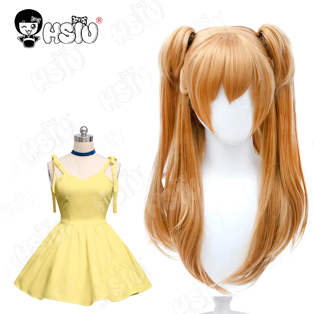 Asuka cosplay Wig clothing Anime EVA Cosplay「HSIU 」Yellow Dress Strap Skirt Brown-red double ponytail long hair
Asuka cosplay Wig clothing Anime EVA Cosplay「HSIU 」Yellow Dress Strap Skirt Brown-red double ponytail long hair