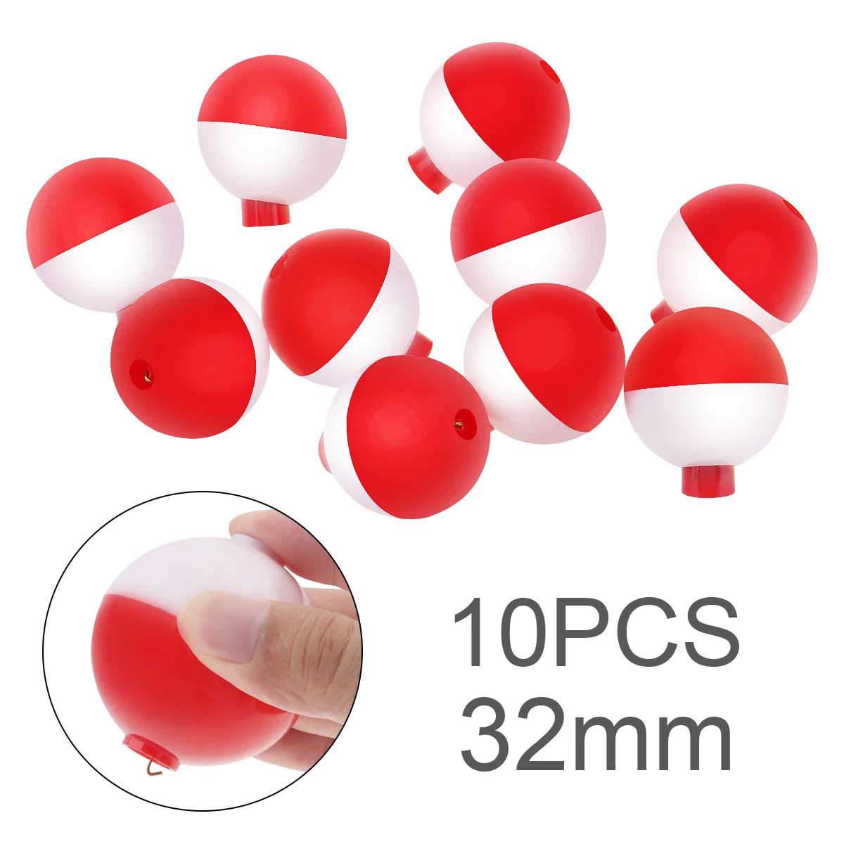 10pcs/Fishing Bobber lot 32mm / 1.25inch Fishing Bobber Floats Set Hard ABS Snap on Red White Push Button Round Buoy
10pcs/Fishing Bobber lot 32mm / 1.25inch Fishing Bobber Floats Set Hard ABS Snap on Red White Push Button Round Buoy