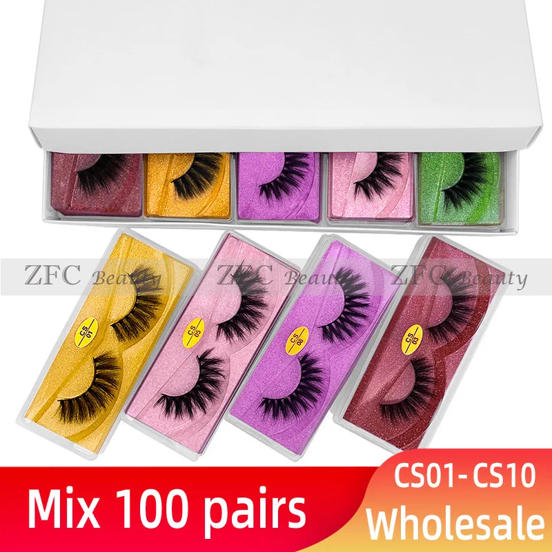 

Faux Mink Eyelashes Wholesale Fluffy Lashes Bulk Fake Eyelashes Natural Lash Extension False Eyelashes Private Label Logo