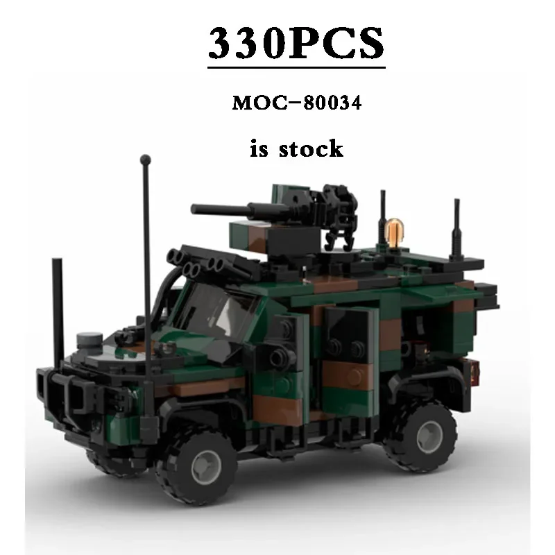 MOC Speed Champion MOC-80034 Military Car Truck Toy Building Block Model 330PCS Truck Model Birthday Gift Christmas Gift
MOC Speed Champion MOC-80034 Military Car Truck Toy Building Block Model 330PCS Truck Model Birthday Gift Christmas Gift