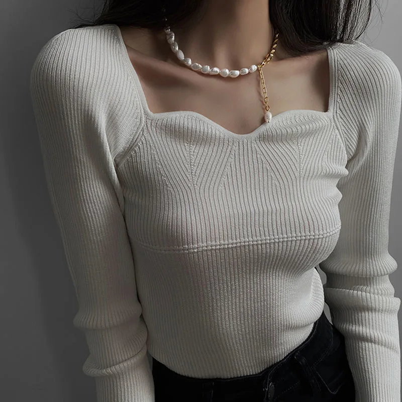 

Pearl Necklace Jewelry Women's Clavicle Chain Pendant Female French Collars Vintage Style Collarbone Chain Choker Necklaces