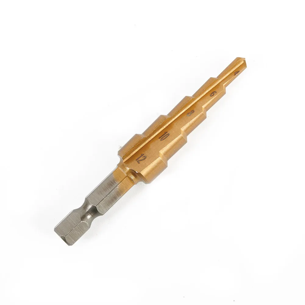 3pcs HSS Steel Titanium Step Drill Bit Set 4-12 4-20 3-12mmDrilling Power Tools Metal High Speed Steel Wood Hole Cutter Cone Dri
3pcs HSS Steel Titanium Step Drill Bit Set 4-12 4-20 3-12mmDrilling Power Tools Metal High Speed Steel Wood Hole Cutter Cone Dri