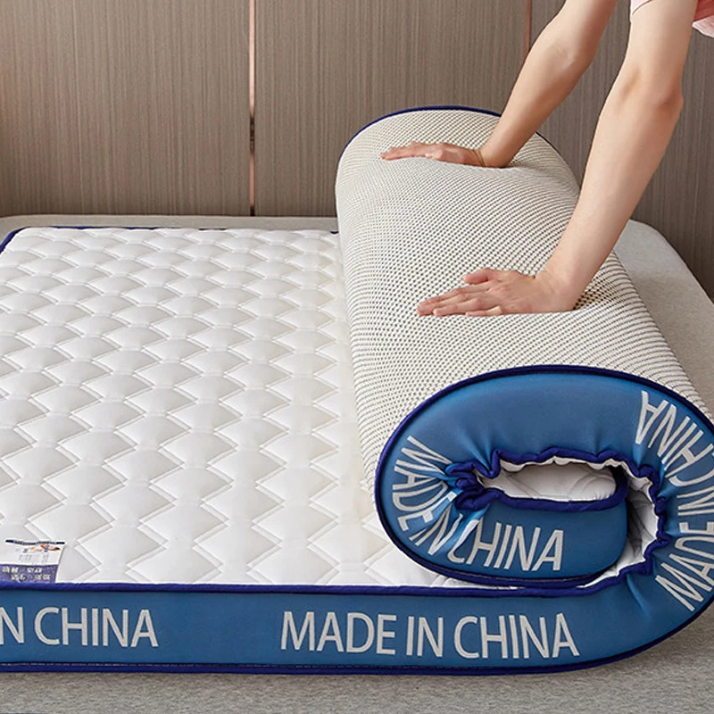 

Latex Mattress Couple Comforter Topper Floor 180x200 Microfiber Bed Pad Queen HigH Elastic 90x200/120x200/150x200cm