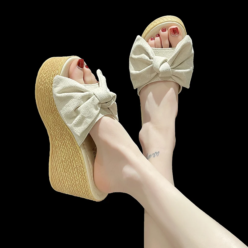 Женские босоножки на платформе размера плюс 43, Летние Босоножки с открытым носком и узлом-бабочкой, модель 2024 года
Женские босоножки на платформе размера плюс 43, Летние Босоножки с открытым носком и узлом-бабочкой, модель 2024 года