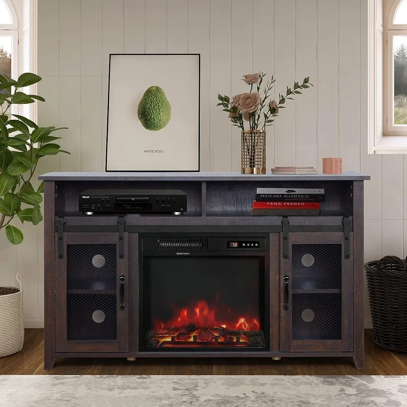 TV Stand for TVs up to 55" with Electric Fireplace Included,Media Storage Television Console for Living Room
TV Stand for TVs up to 55" with Electric Fireplace Included,Media Storage Television Console for Living Room