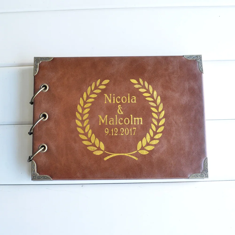 Personalized Leather Guestbook Gold Foil Wedding Guest Book Hardcover Wedding Album Monogram Journal Gift Wedding Signature Book
Personalized Leather Guestbook Gold Foil Wedding Guest Book Hardcover Wedding Album Monogram Journal Gift Wedding Signature Book