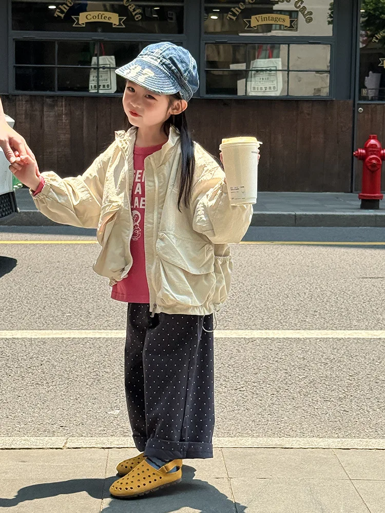 2025 Autumn New Children Loose Trousers Cotton Girls Polka Dot Casual Pants Boys Harem Pants Kids Straight Pants Baby Clothes 17 S4372be863922491db3048713f1420aa3J