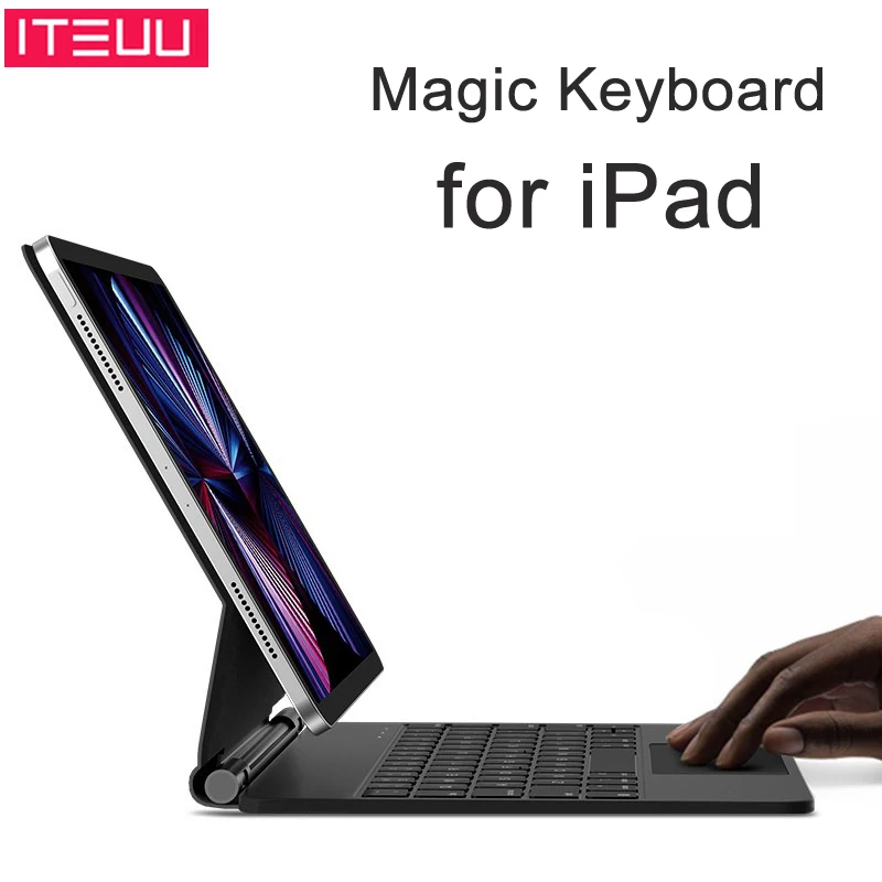 Волшебная клавиатура для iPad Air 4 5 Pro 11 10,9 дюймов, Магнитный Плавающий консольный чехол, мягкие чехлы с тачпадом и подсветкой
Волшебная клавиатура для iPad Air 4 5 Pro 11 10,9 дюймов, Магнитный Плавающий консольный чехол, мягкие чехлы с тачпадом и подсветкой